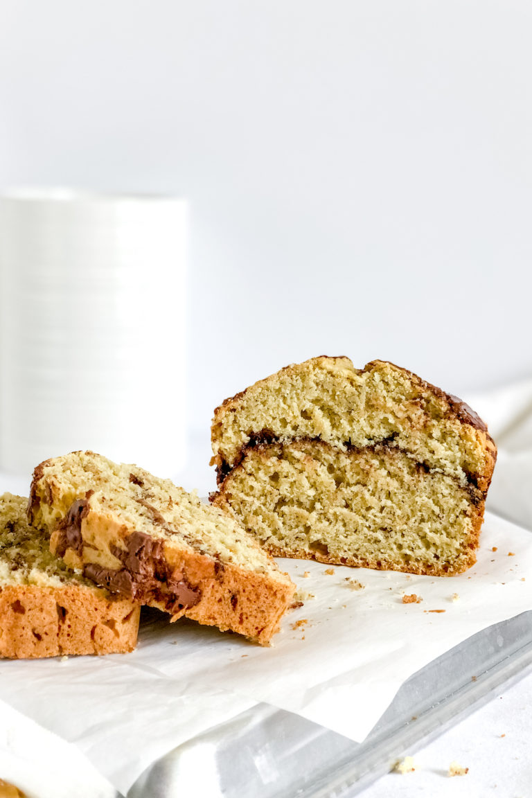 Nutella Swirled Banana Bread