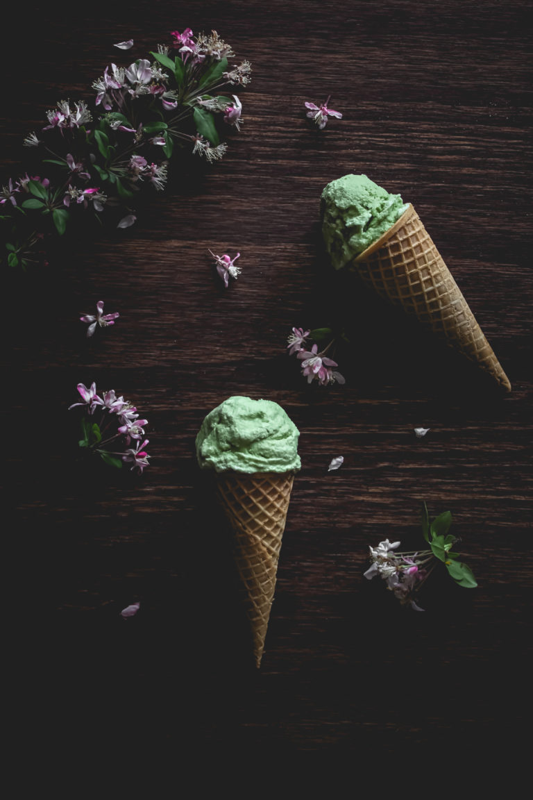 No Churn Matcha Ice Cream