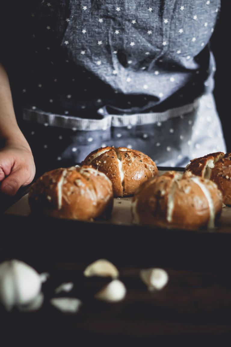 Korean Cream Cheese Garlic Bread