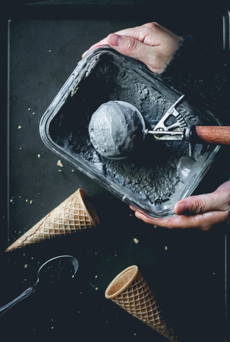 Black Sesame Ice Cream